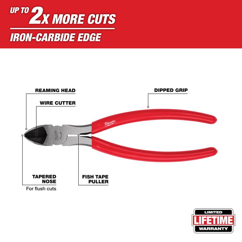 Milwaukee 8 in. Steel Diagonal Pliers