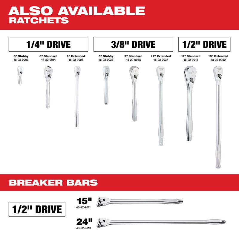 Milwaukee 1/2 in. drive Ratchet 90 teeth