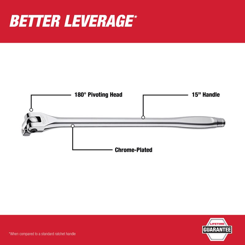 Milwaukee 1/2 in. drive Flex Handle Breaker Bar