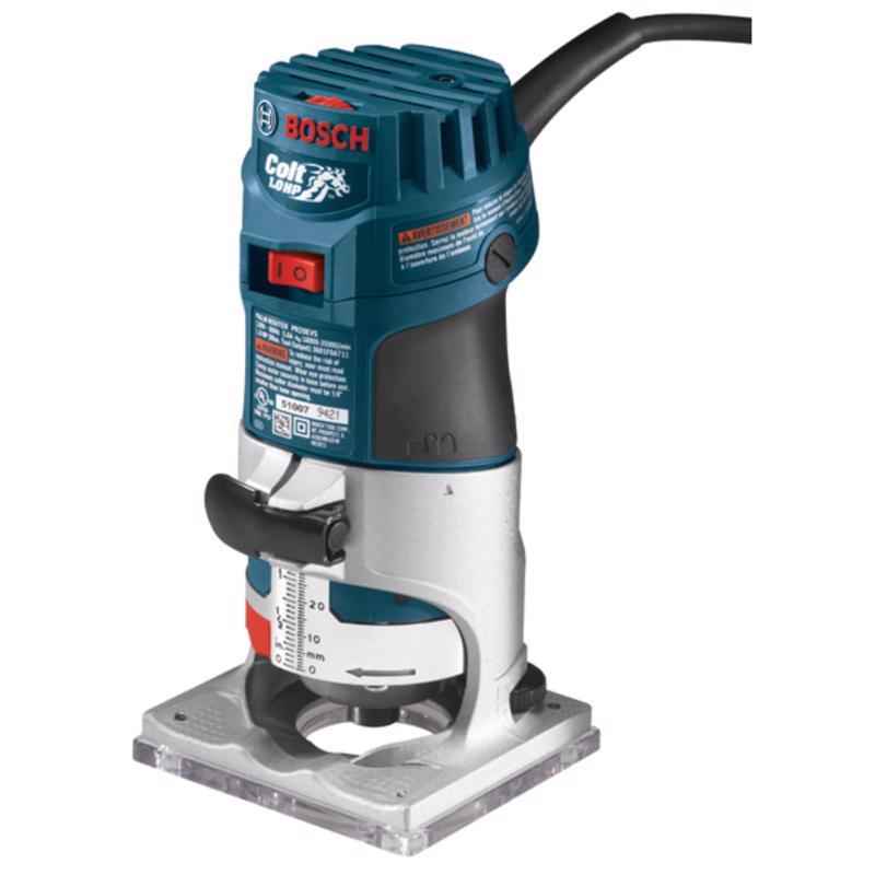 Bosch Colt 5.6 amps 1 HP Corded Palm Router Tool Only