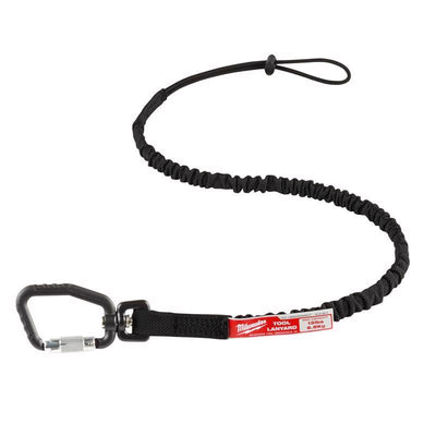 Milwaukee Aluminum/Nylon Black Locking Tool Lanyard
