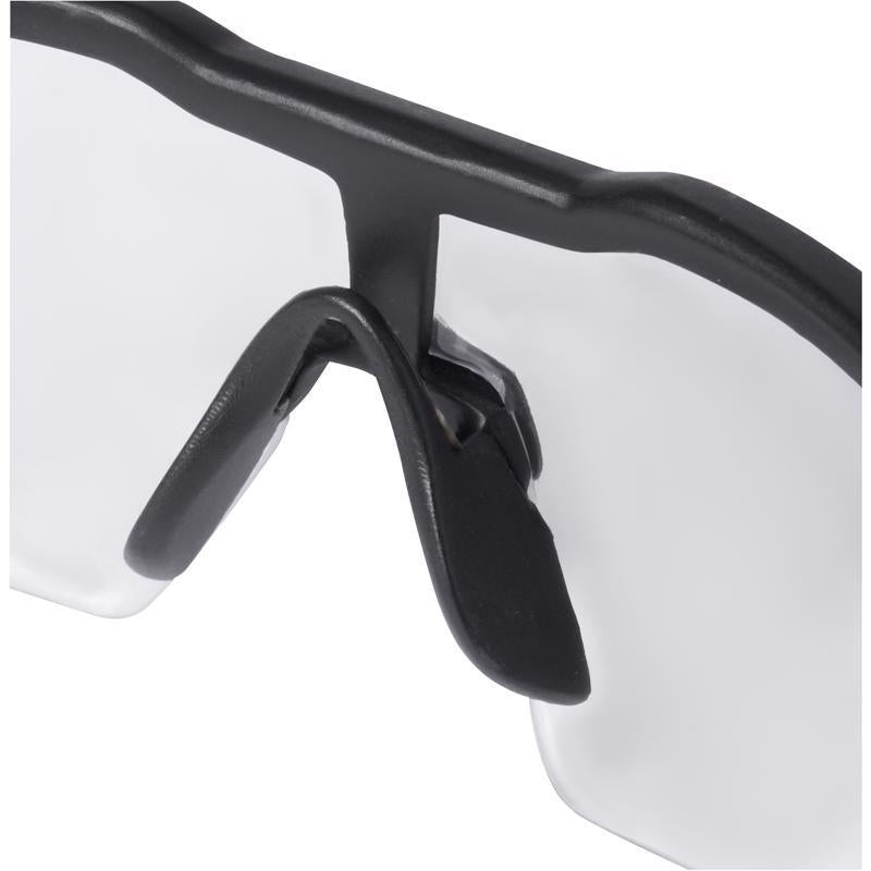 Milwaukee Anti-Fog Safety Glasses Clear Lens Black/Red Frame