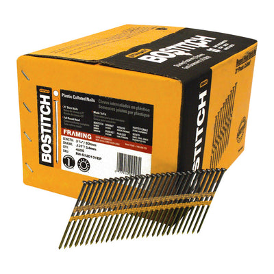 Bostitch 3-1/4 in. L Angled Strip Coated Framing Nails 21 deg 4,000 pk
