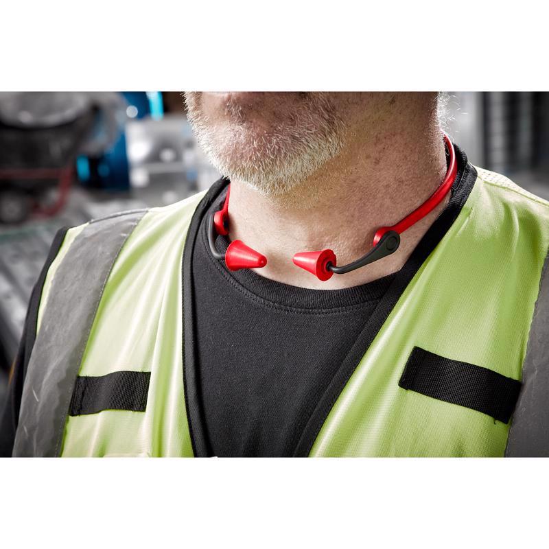 Milwaukee 25 dB Foam Banded Ear Plugs Red