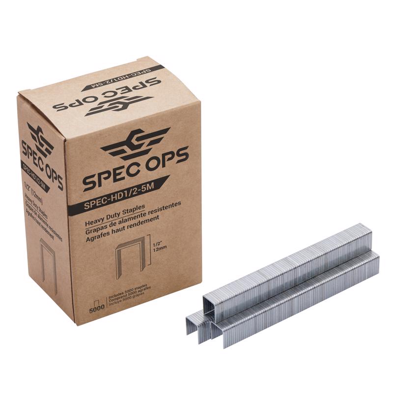 Spec Ops 3/8 in. W X 1/2 in. L Heavy Duty Staples 5000 pk