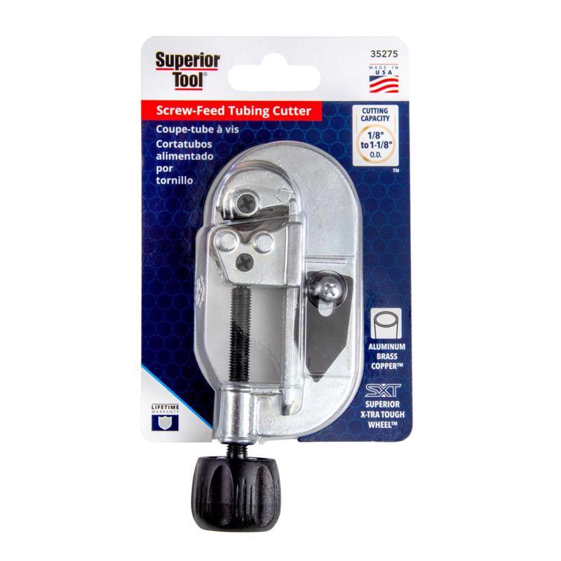 Superior Tool 1-1/8 in. Pipe Cutter Black/Silver