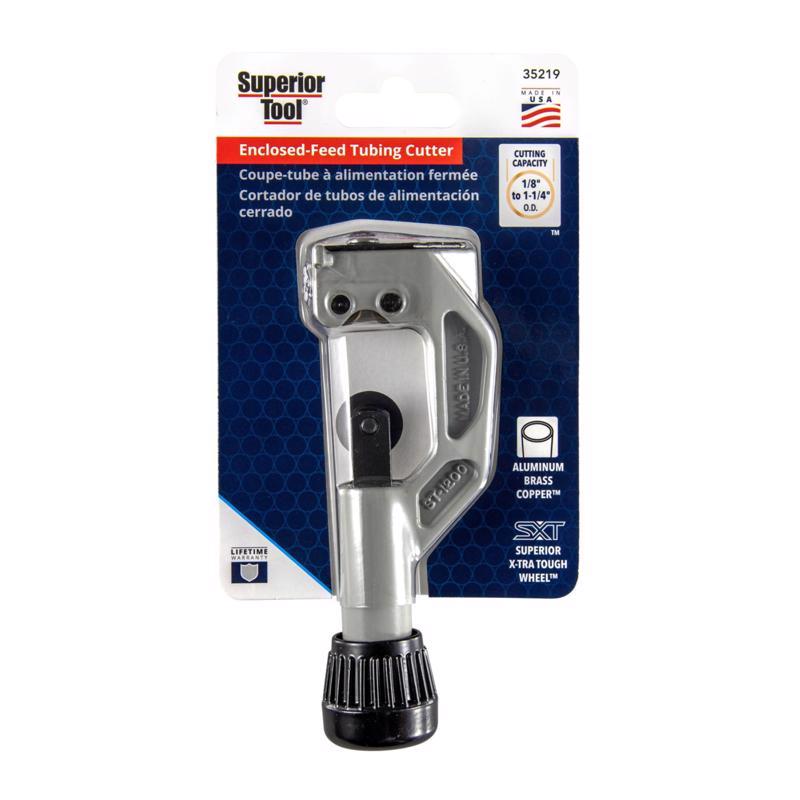 Superior Tool 1-1/4 in. Tubing Cutter Black/Silver