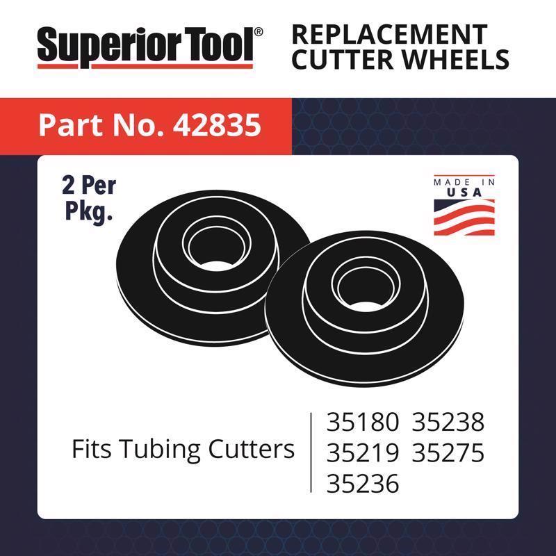 Superior Tool 1-1/4 in. Tubing Cutter Black/Silver