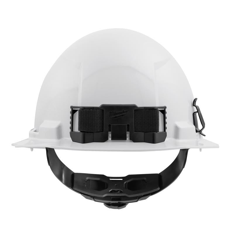 Milwaukee Bolt 4-Point Ratchet Type 1 Class E Non-Vented Full Brim Hard Hat White