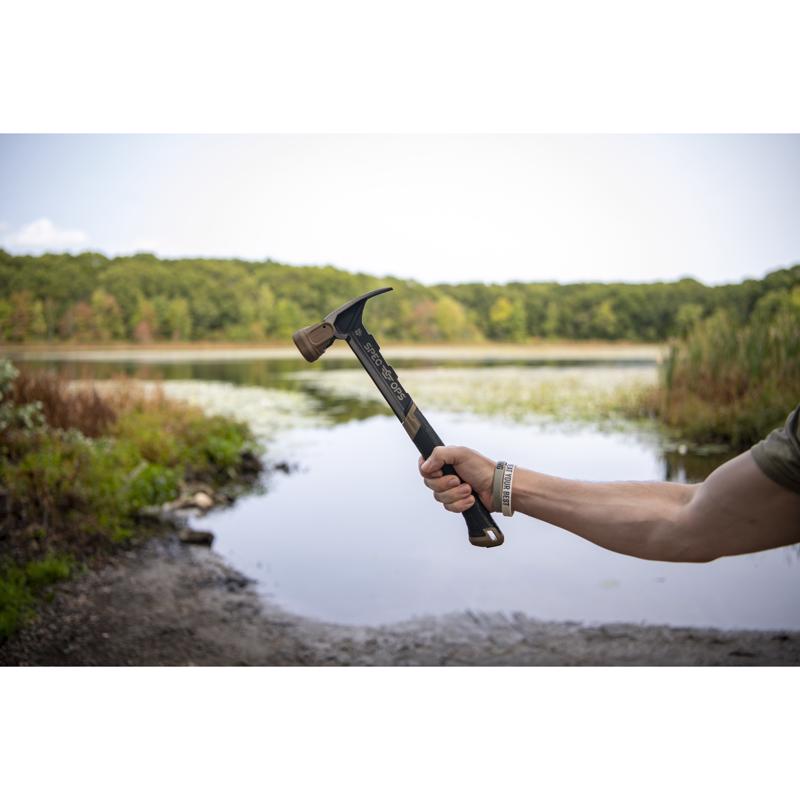 Spec Ops 22 oz Milled Face Framing Hammer 14.5 in. Polypropylene/TPR Handle
