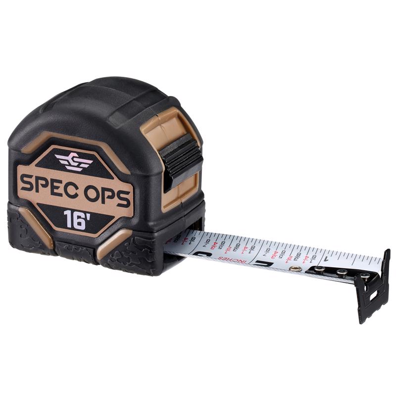 Spec Ops 16 ft. L X 2.62 in. W Tape Measure