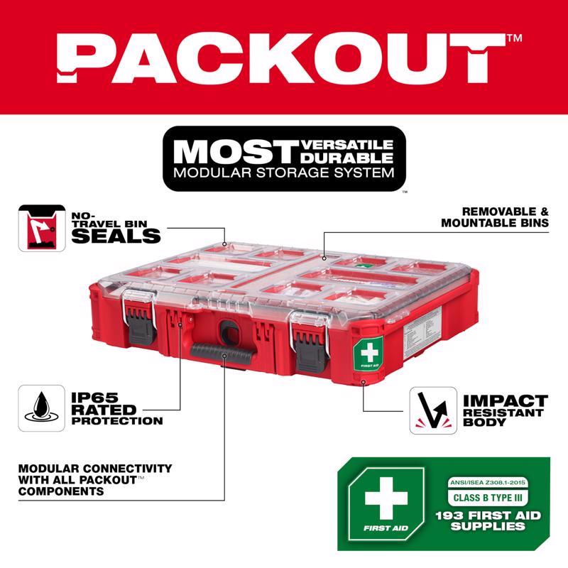 Milwaukee Packout 193 pc First Aid Kit