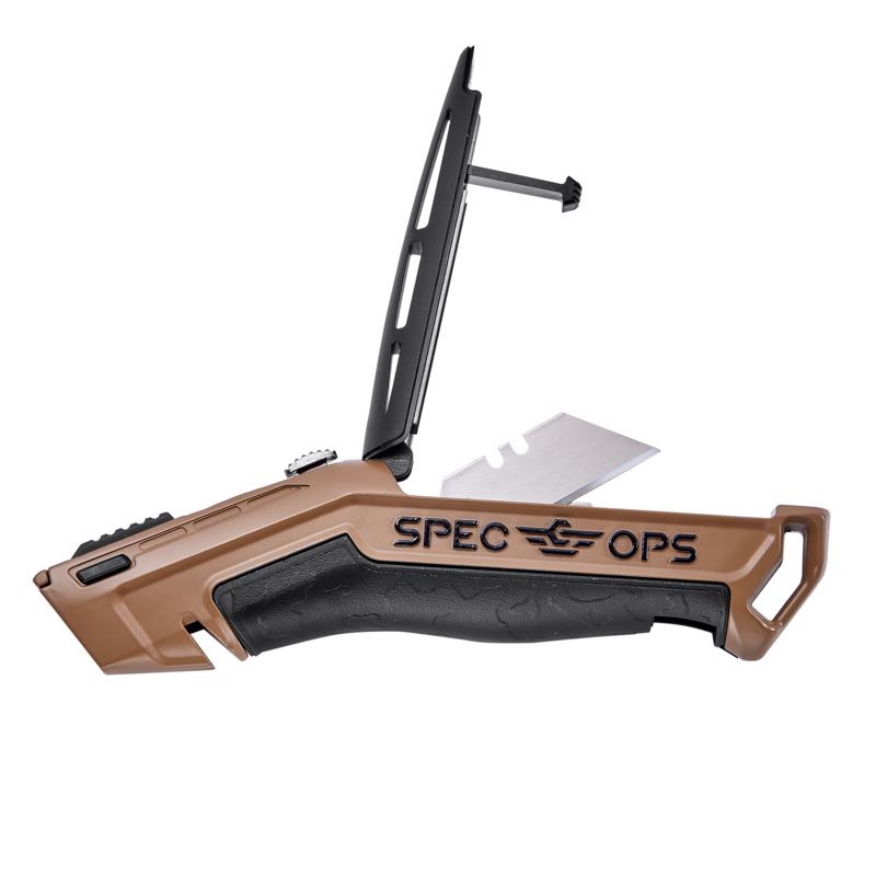 Spec Ops 7 in. Retractable Fixed Utility Knife Black