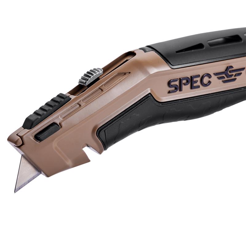 Spec Ops 7 in. Retractable Fixed Utility Knife Black