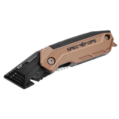 Spec Ops 6 in. Folding Fixed Utility Knife Black