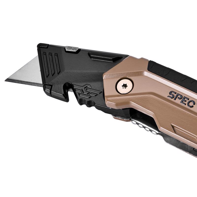 Spec Ops 6 in. Folding Fixed Utility Knife Black