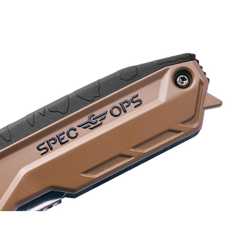 Spec Ops 6 in. Folding Fixed Utility Knife Black