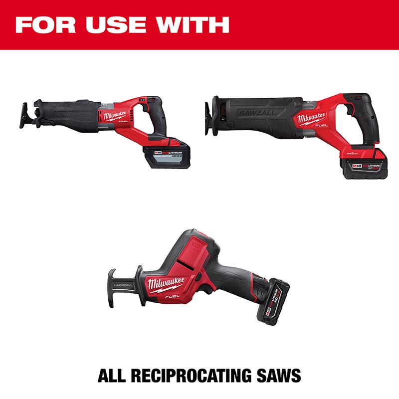 Milwaukee Wrecker 9 in. Nitrus Carbide Sawzall Reciprocating Saw Blade 6 TPI