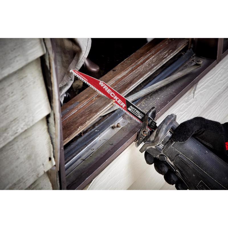 Milwaukee Wrecker 9 in. Nitrus Carbide Sawzall Reciprocating Saw Blade 6 TPI