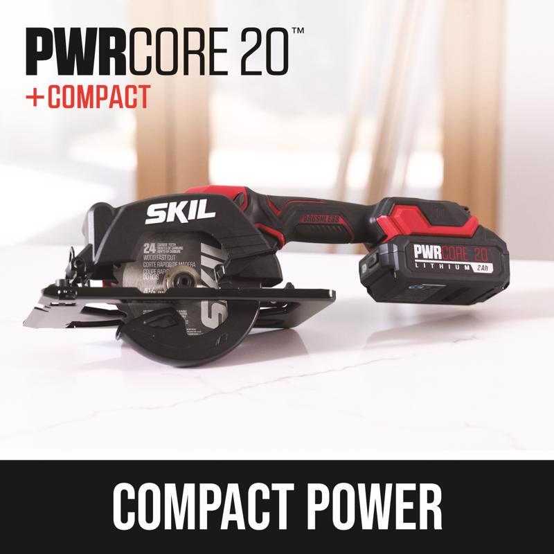 SKIL 20V 4-1/2 in. Cordless Brushless Circular Saw Kit (Battery & Charger)