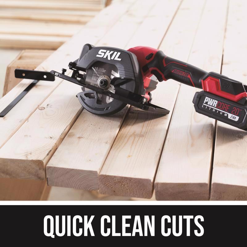 SKIL 20V 4-1/2 in. Cordless Brushless Circular Saw Kit (Battery & Charger)