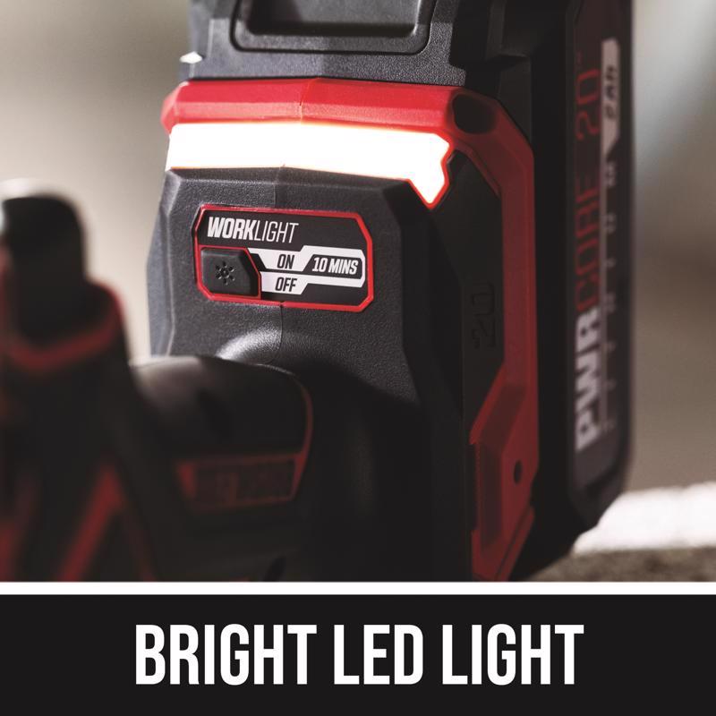 SKIL 20V PWR CORE 20 1/2 in. Brushless Cordless Compact Hammer Drill Kit (Battery)