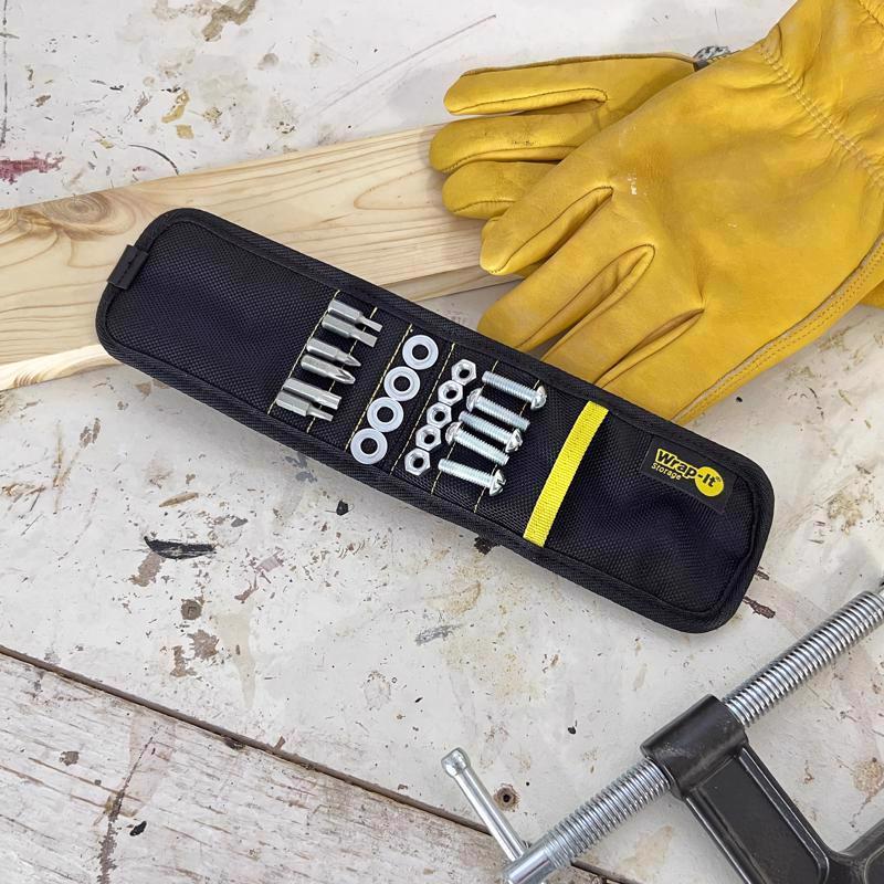 Wrap-It MagSnap 12.25 in. L X 3.25 in. W Black Magnetic Tool Holder