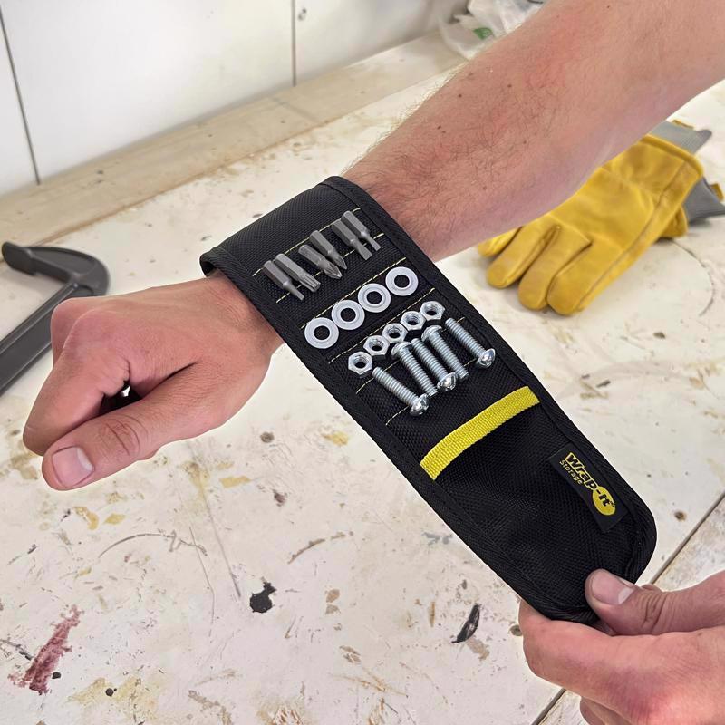 Wrap-It MagSnap 12.25 in. L X 3.25 in. W Black Magnetic Tool Holder