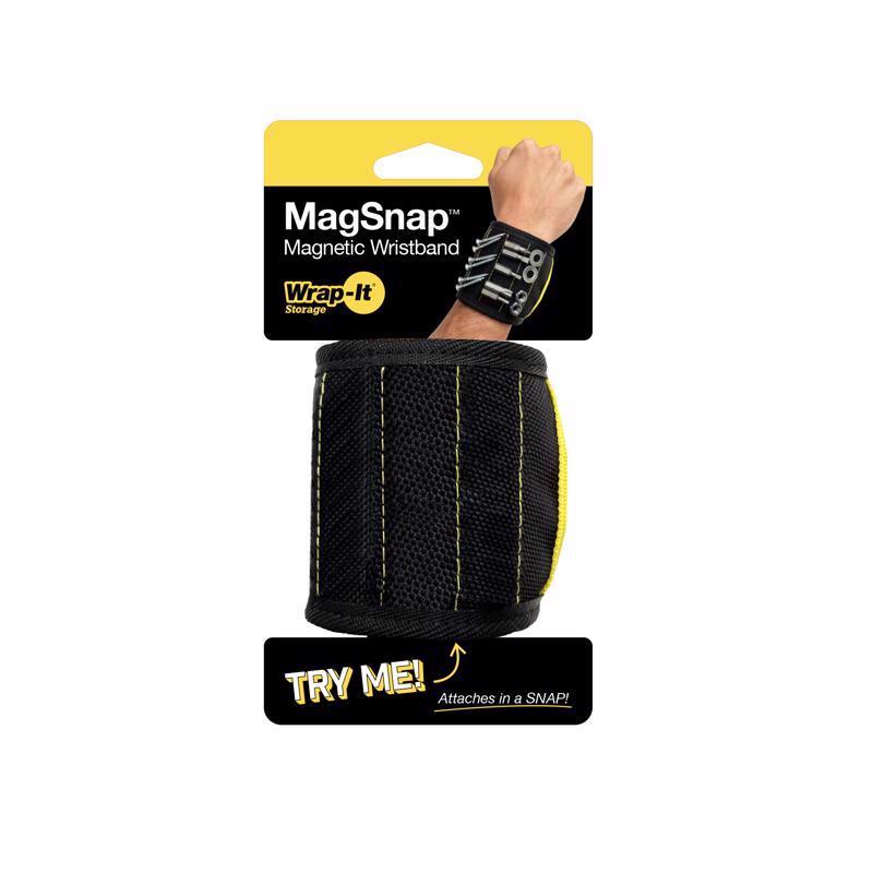 Wrap-It MagSnap 12.25 in. L X 3.25 in. W Black Magnetic Tool Holder