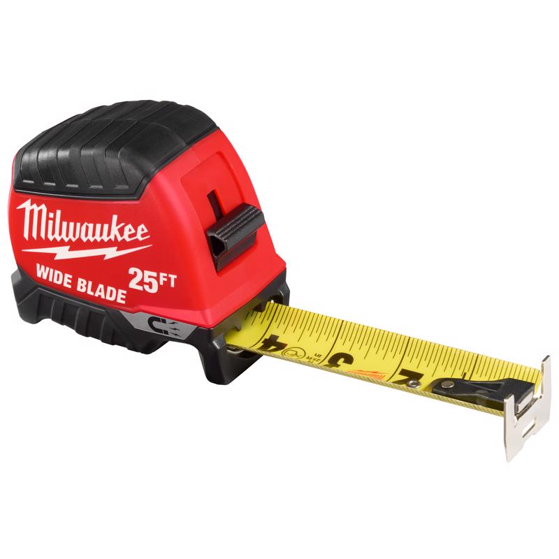 Milwaukee 25 ft. L X 1-5/16 in. W Compact Wide Blade Magnetic Tape Measure