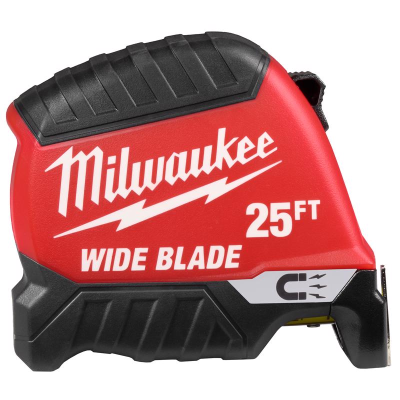 Milwaukee 25 ft. L X 1-5/16 in. W Compact Wide Blade Magnetic Tape Measure