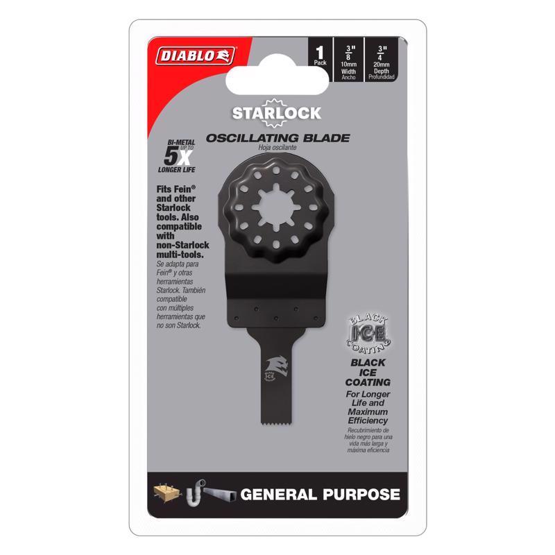 Diablo Starlock 3/8 in. W Bi-Metal Oscillating Blade General Purpose Cuts