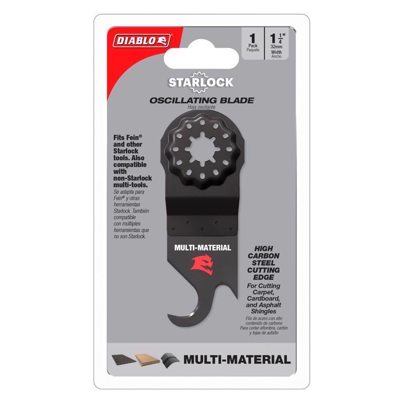 Diablo Starlock 1-1/4 in. W High Carbon Steel Hook Knife Oscillating Blade Multi-Material