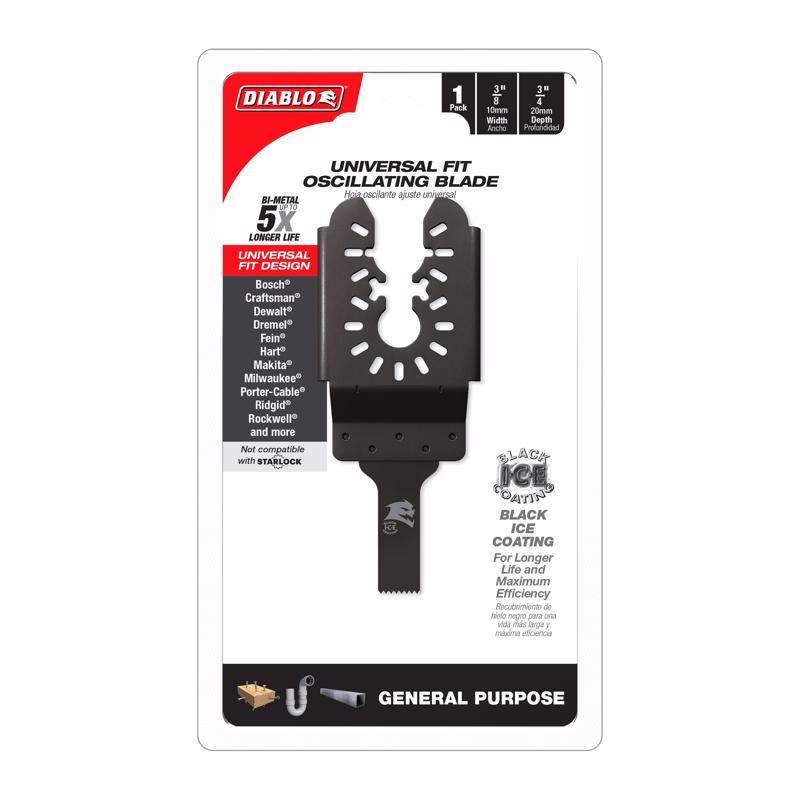 Diablo Starlock 3/8 in. X 3/8 in. W Bi-Metal Oscillating Blade General Purpose Cuts