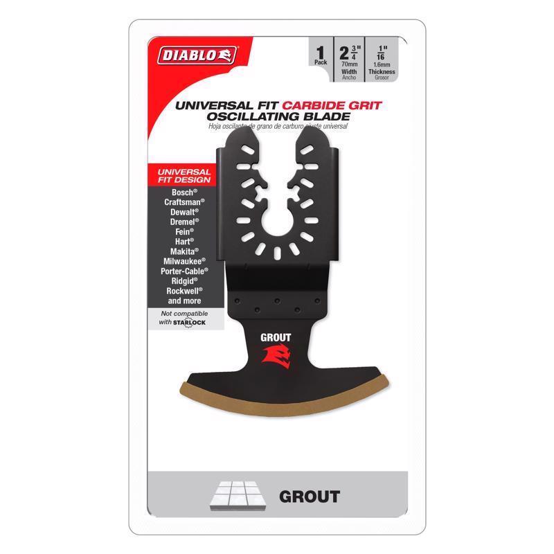 Diablo 2-3/4 in. W Carbide Grit Oscillating Grout Removal Blade Grout