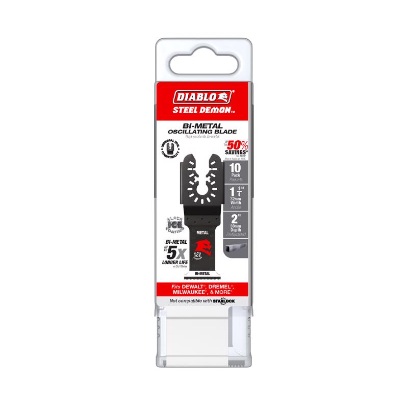 Diablo 1-1/4 in. W Bi-Metal Oscillating Blade Metal