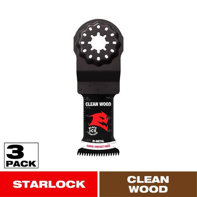Diablo Starlock 1-1/4 in. W Bi-Metal Curved Contact Edge Oscillating Blade Clean Wood