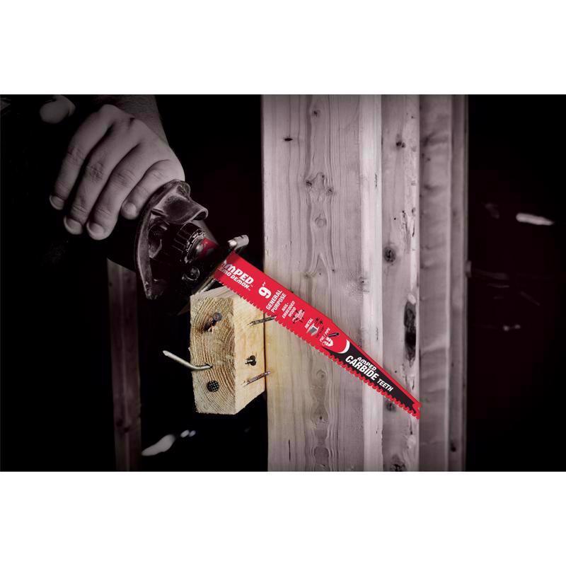 Diablo Demon Amped 9 in. Carbide Reciprocating Saw Blade 6/9 TPI