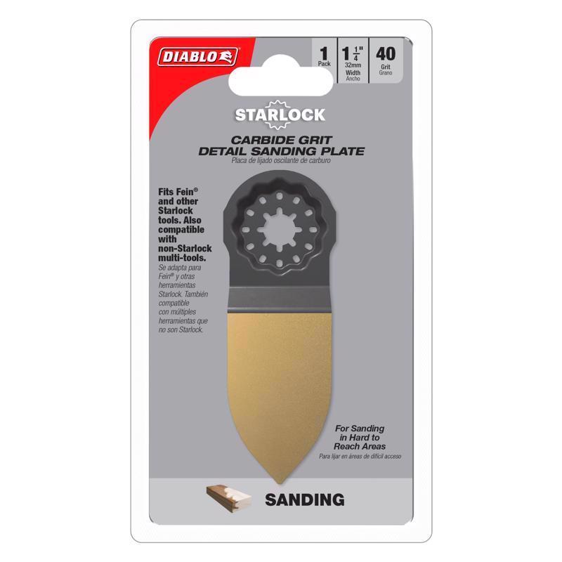 Diablo Starlock 1-1/4 in. W Carbide Grit Oscillating Sanding Plate
