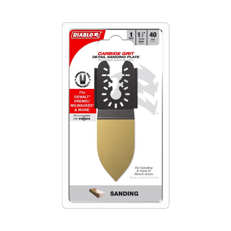 Diablo 1-1/4 in. W Carbide Grit Oscillating Sanding Plate