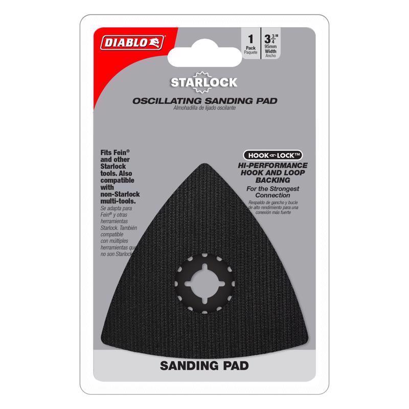 Diablo Starlock 3-3/4 in. W Rubber Oscillating Sanding Pad