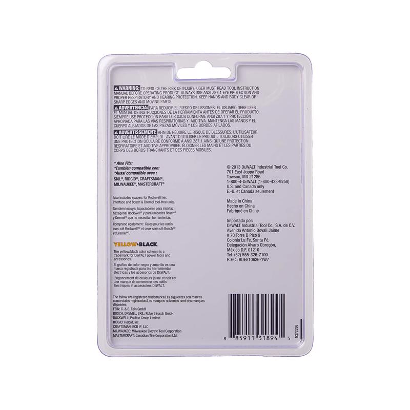DEWALT Bi-Metal Oscillating Blade Multi-Material
