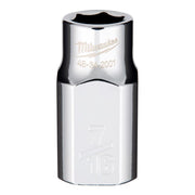 Milwaukee 7/16 in. X 1/2 in. drive SAE 6 Point Standard Socket