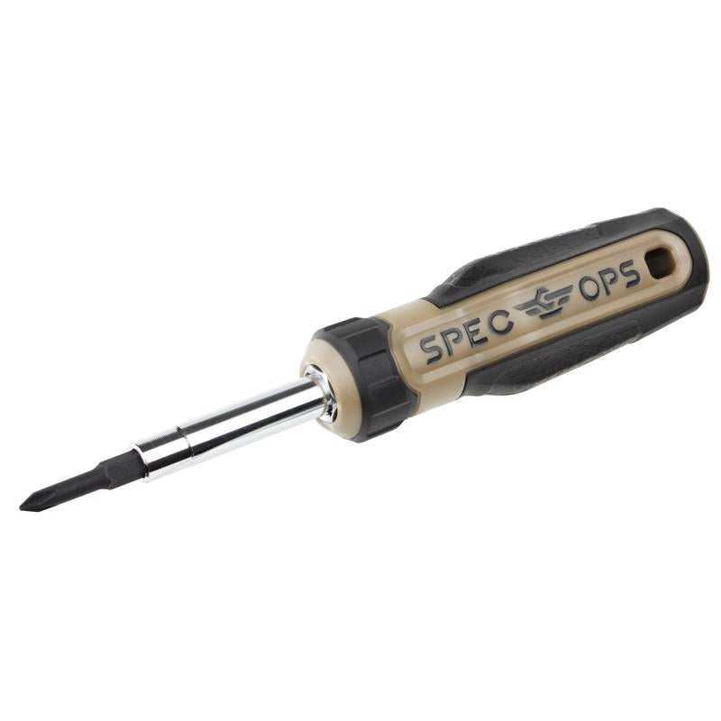Spec Ops 3.25 in. L 6 in 1 Multi Bit Screwdriver