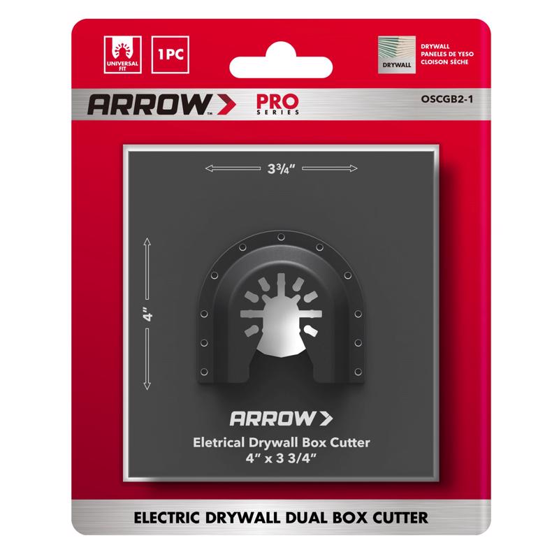 Arrow Pro 3-3/4 in. L X 4 in. W Bi-Metal Square Drywall Blade Multi-Material