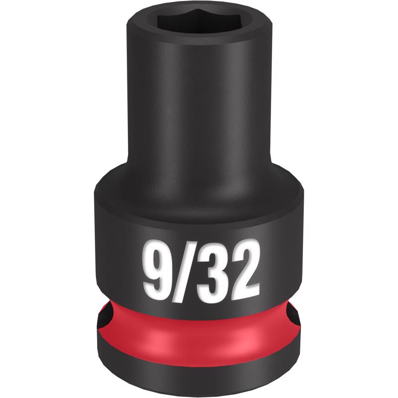 Milwaukee Shockwave 9/32 in. X 3/8 in. drive SAE 6 Point Standard Impact Socket