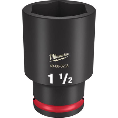 Milwaukee Shockwave 1-1/2 in. X 1/2 in. drive SAE 6 Point Deep Impact Socket