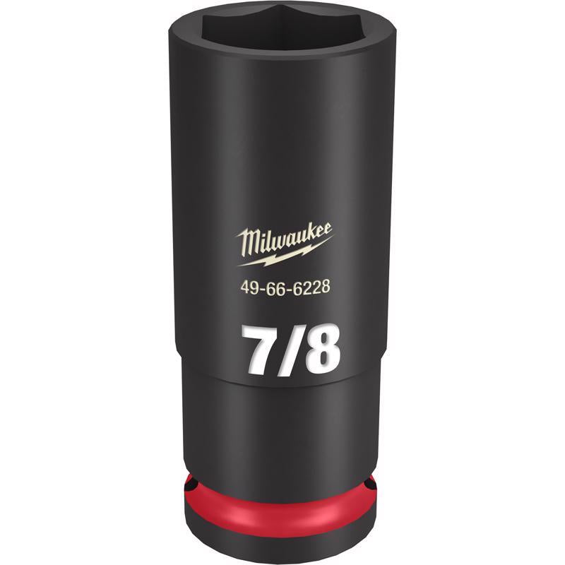 Milwaukee SHOCKWAVE 7/8 in. X 1/2 in. drive SAE 6 Point Deep Impact Socket