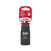 Milwaukee SHOCKWAVE 15/16 in. X 1/2 in. drive SAE 6 Point Deep Impact Socket
