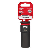 Milwaukee Shockwave 3/4 in. X 1/2 in. drive SAE 6 Point Deep Impact Socket